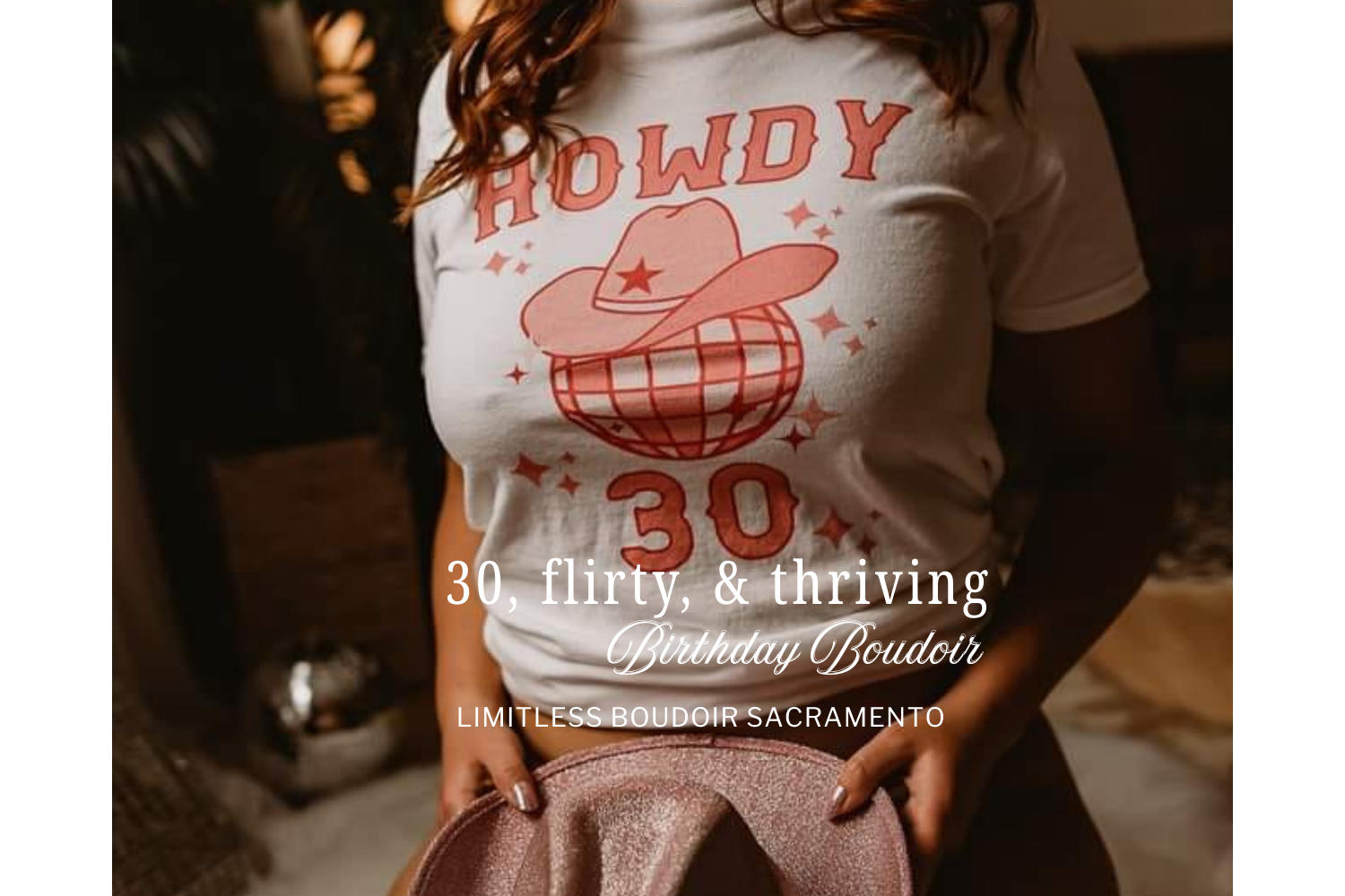 sacramento birthday boudoir photoshoot with 30 year old woman