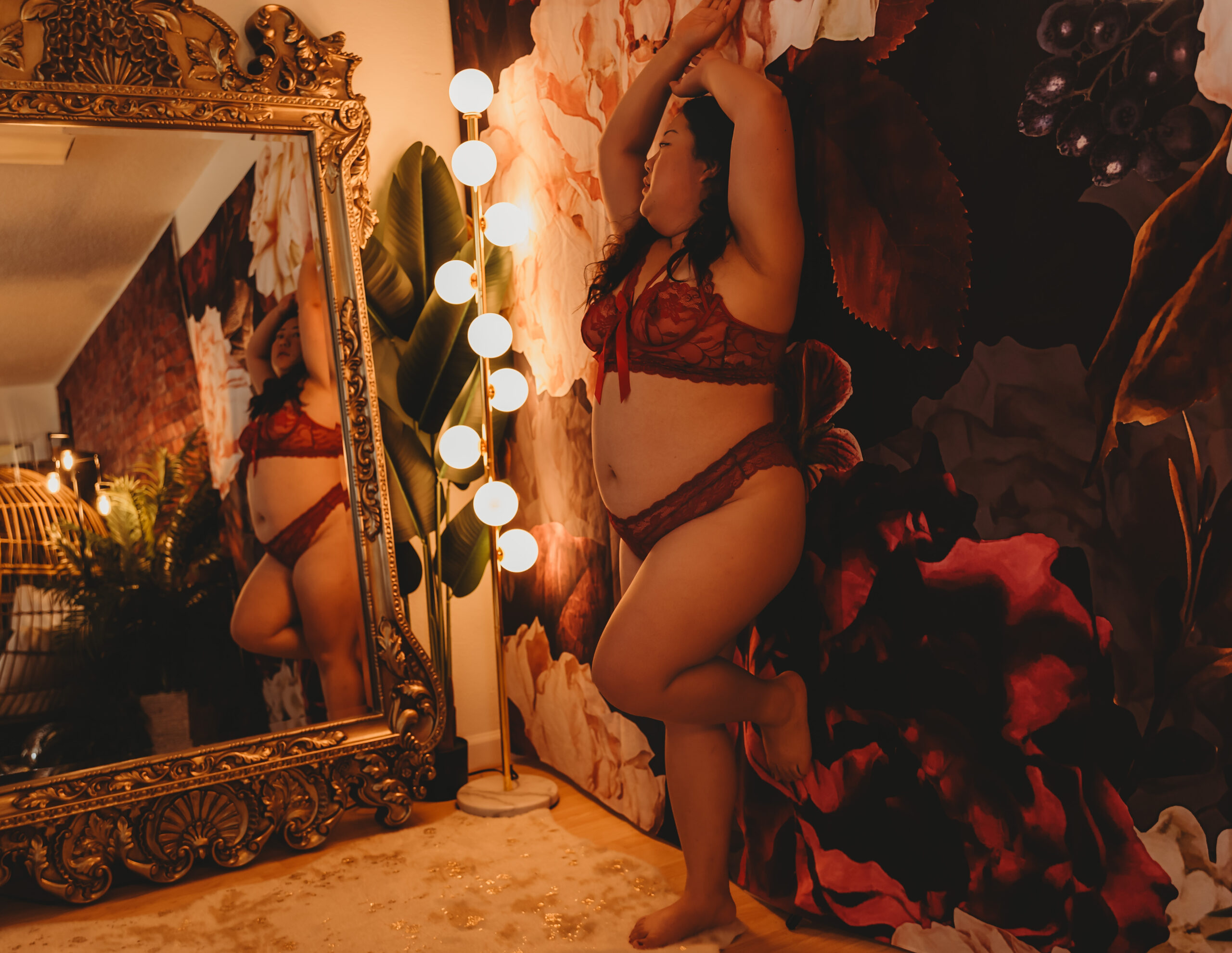 Sacramento boudoir photographer empowering solo session
